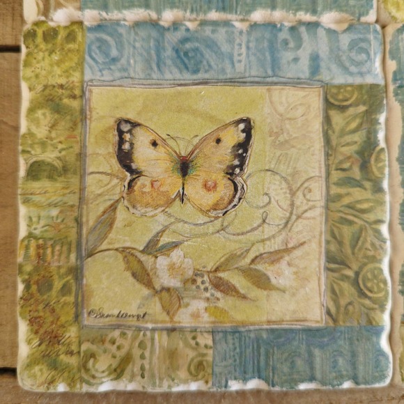 2020 Susan Winget Nature Garden by Certified International Ceramic Coasters - Picture 7 of 11